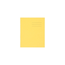 Classmates 8x6.5" Exercise Book 48 Page, 7mm Squared, Yellow - Pack of 100